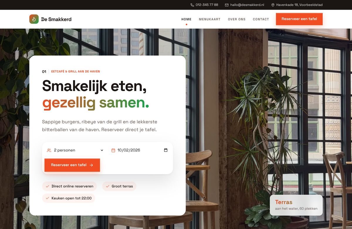 Restaurant De Smakkerd — Voorbeeld 3