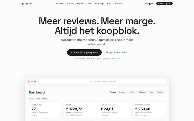 SaaS-platform en website · Dynabol